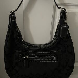 Coach black hobo purse